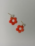 Marble Flower Dangles