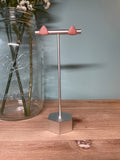 Pink Ombre Triangle Studs