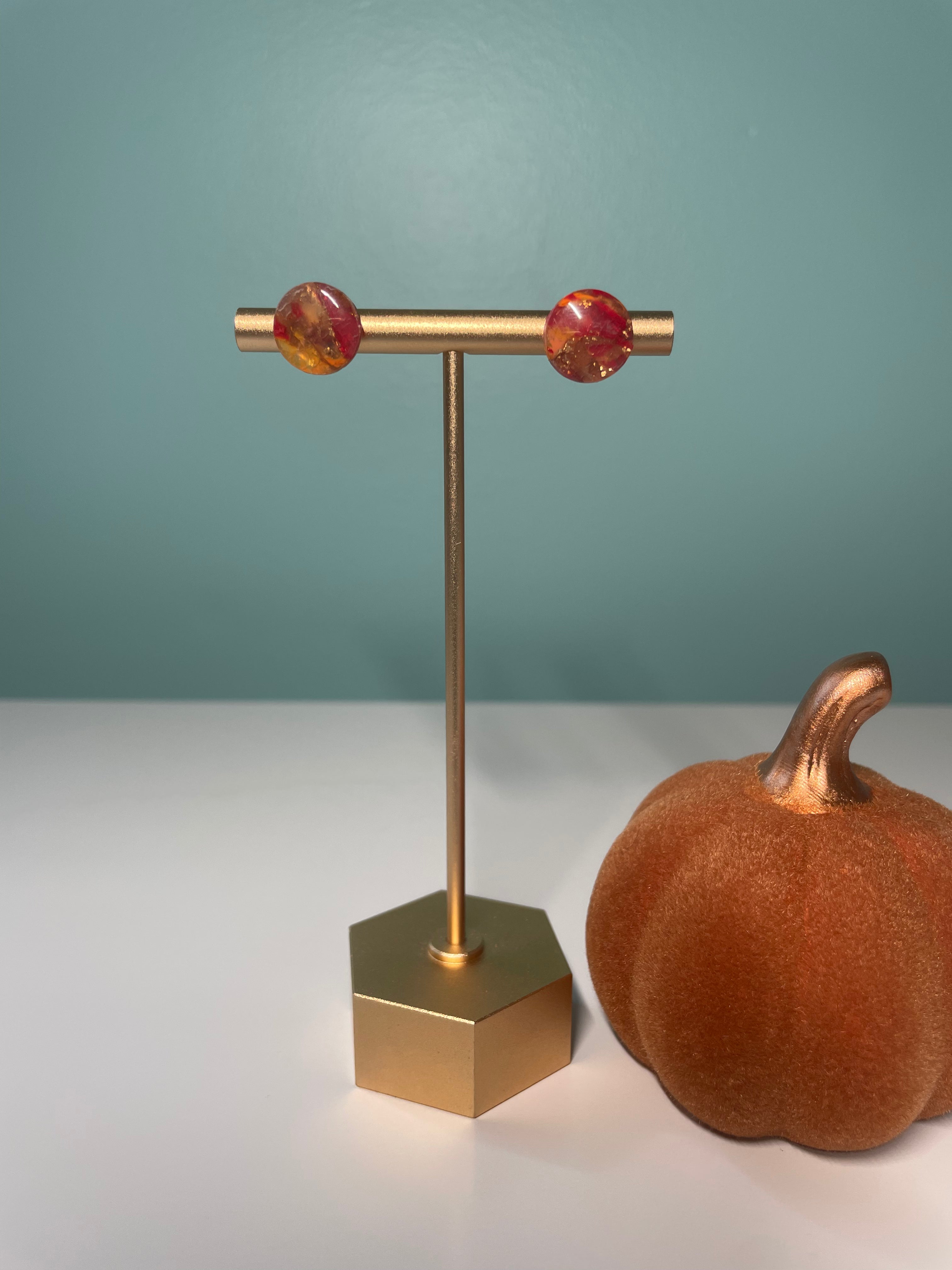 Fall Blend Circle Studs