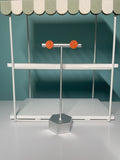 Orange Circle Studs